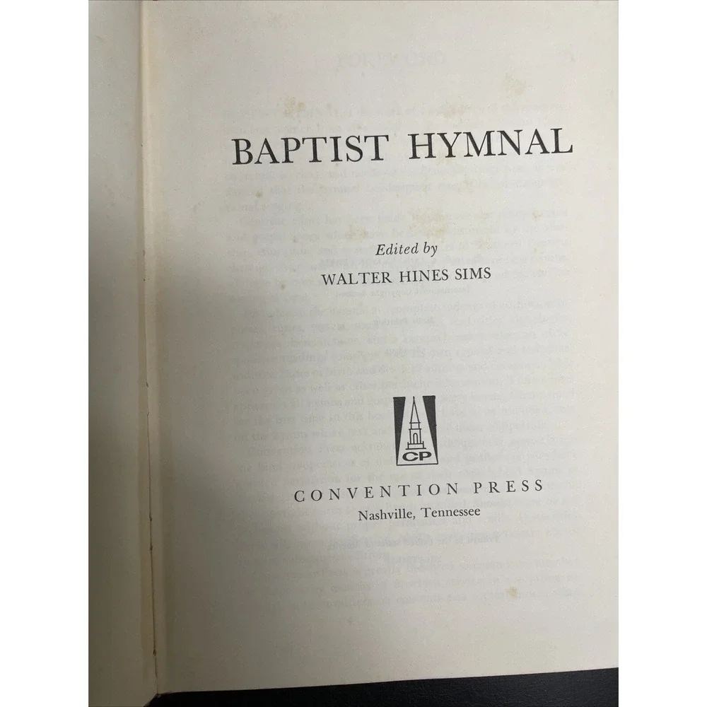 Baptist Hymnal 1956 Green HC 6th Print Christmas Carol Sheet Music Song Book